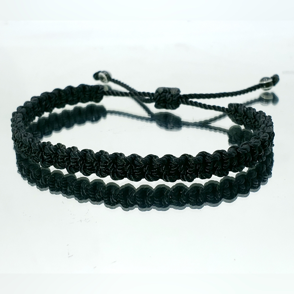 Black string evil eye protection wristband, good luck bracelet, unisex, bracelet